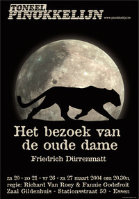 Affiche: 2004 - Het bezoek van de oude dame